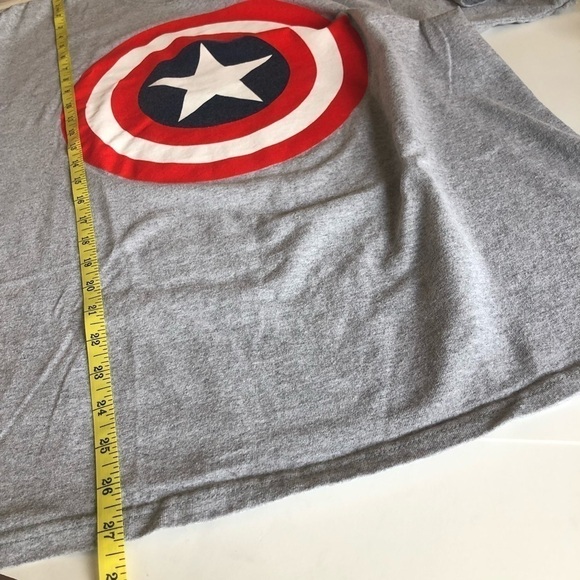 Marvel Mens Captain America Shield Short Sleeves T-Shirt Size Large - Picture 7 of 7